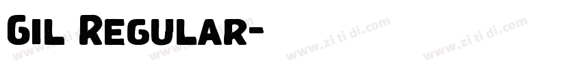 Gil Regular字体转换 Gil Regular字体转换